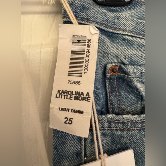 GRLFRND Karolina High Waisted Distressed Skinny Women’s Blue Jeans Size 25 - Picture 7 of 16